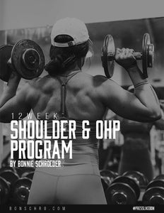 Bonschro - 12 Week Shoulder & Overhead Press Program